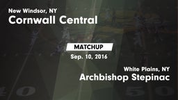 Matchup: Cornwall Central vs. Archbishop Stepinac  2016