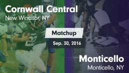 Matchup: Cornwall Central vs. Monticello  2016