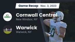 Recap: Cornwall Central  vs. Warwick  2023