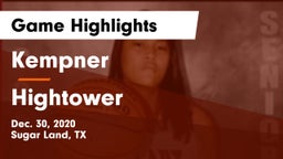 Kempner  vs Hightower  Game Highlights - Dec. 30, 2020