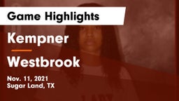 Kempner  vs Westbrook  Game Highlights - Nov. 11, 2021
