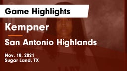Kempner  vs San Antonio Highlands Game Highlights - Nov. 18, 2021