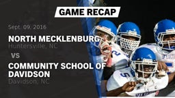 Recap: North Mecklenburg  vs. Community School of Davidson 2016