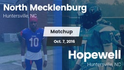 Matchup: North Mecklenburg vs. Hopewell  2016