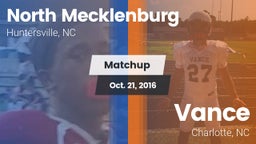 Matchup: North Mecklenburg vs. Vance  2016