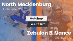 Matchup: North Mecklenburg vs. Zebulon B. Vance  2017