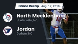 Recap: North Mecklenburg  vs. Jordan  2018