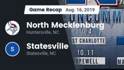 Recap: North Mecklenburg  vs. Statesville  2019