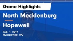 North Mecklenburg  vs Hopewell  Game Highlights - Feb. 1, 2019