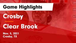 Crosby  vs Clear Brook  Game Highlights - Nov. 5, 2021