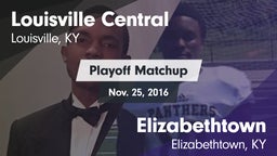Matchup: Central  vs. Elizabethtown  2016