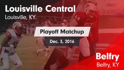 Matchup: Central  vs. Belfry  2016