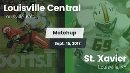 Matchup: Central  vs. St. Xavier  2017