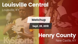 Matchup: Central  vs. Henry County  2018
