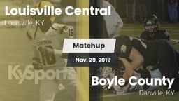 Matchup: Central  vs. Boyle County  2019