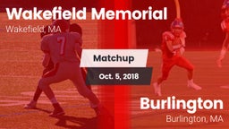 Matchup: Wakefield Memorial vs. Burlington  2018