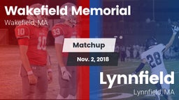 Matchup: Wakefield Memorial vs. Lynnfield  2018