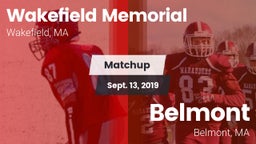 Matchup: Wakefield Memorial vs. Belmont  2019