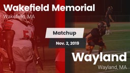 Matchup: Wakefield Memorial vs. Wayland  2019