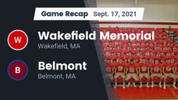 Recap: Wakefield Memorial  vs. Belmont  2021