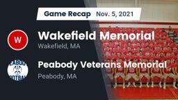 Recap: Wakefield Memorial  vs. Peabody Veterans Memorial  2021