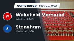 Recap: Wakefield Memorial  vs. Stoneham  2022