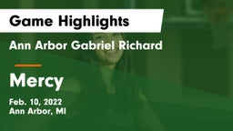 Ann Arbor Gabriel Richard  vs Mercy   Game Highlights - Feb. 10, 2022