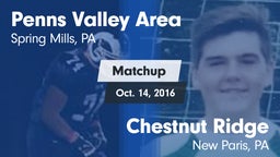 Matchup: Penns Valley Area vs. Chestnut Ridge  2016