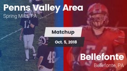 Matchup: Penns Valley Area vs. Bellefonte  2018