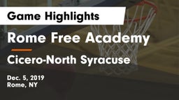 Rome Free Academy  vs Cicero-North Syracuse  Game Highlights - Dec. 5, 2019
