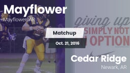 Matchup: Mayflower High vs. Cedar Ridge  2016