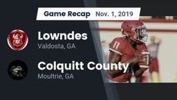 Recap: Lowndes  vs. Colquitt County  2019