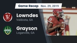 Recap: Lowndes  vs. Grayson  2019