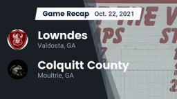 Recap: Lowndes  vs. Colquitt County  2021