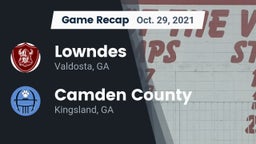Recap: Lowndes  vs. Camden County  2021