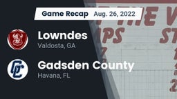 Recap: Lowndes  vs. Gadsden County  2022