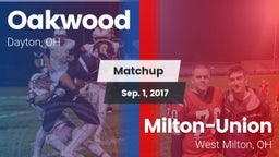 Matchup: Oakwood  vs. Milton-Union  2017