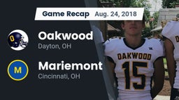 Recap: Oakwood  vs. Mariemont  2018