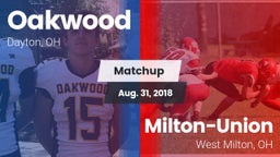 Matchup: Oakwood  vs. Milton-Union  2018