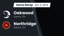 Recap: Oakwood  vs. Northridge  2018