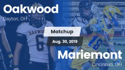 Matchup: Oakwood  vs. Mariemont  2019