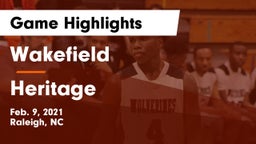 Wakefield  vs Heritage Game Highlights - Feb. 9, 2021