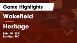 Wakefield  vs Heritage Game Highlights - Feb. 10, 2021