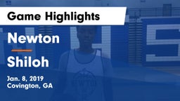 Newton  vs Shiloh  Game Highlights - Jan. 8, 2019