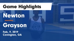 Newton  vs Grayson  Game Highlights - Feb. 9, 2019