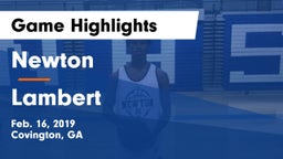 Newton  vs Lambert  Game Highlights - Feb. 16, 2019