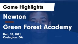 Newton  vs Green Forest Academy Game Highlights - Dec. 10, 2021