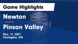 Newton  vs Pinson Valley  Game Highlights - Dec. 11, 2021