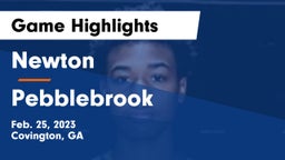 Newton  vs Pebblebrook  Game Highlights - Feb. 25, 2023