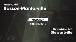 Matchup: Kasson-Mantorville vs. Stewartville  2016